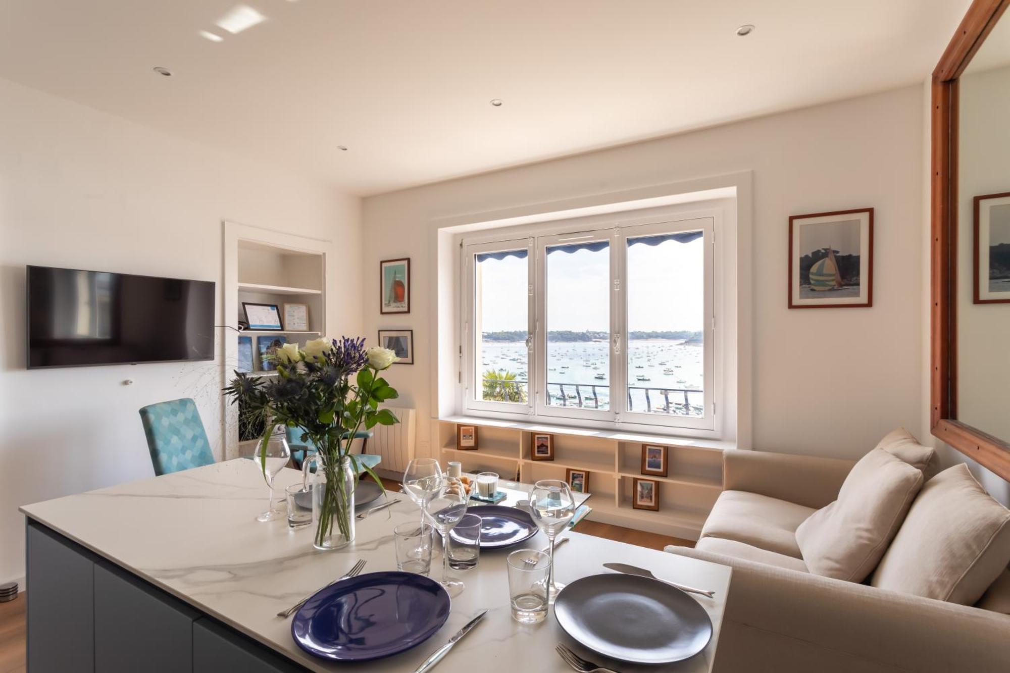 Le Beauvoir 1 - Appt Vue Mer Dinard Eksteriør billede